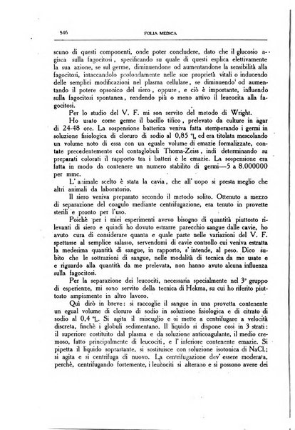 Folia medica periodico trimensile di patologia e clinica medica