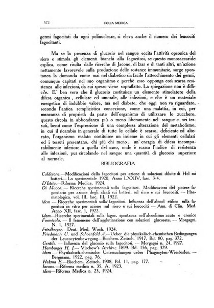 Folia medica periodico trimensile di patologia e clinica medica