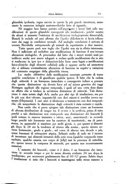 Folia medica periodico trimensile di patologia e clinica medica