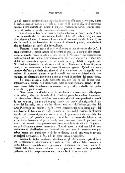 Folia medica periodico trimensile di patologia e clinica medica