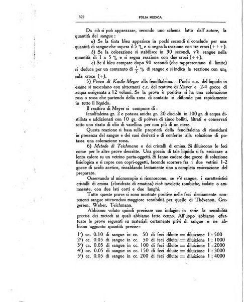 Folia medica periodico trimensile di patologia e clinica medica