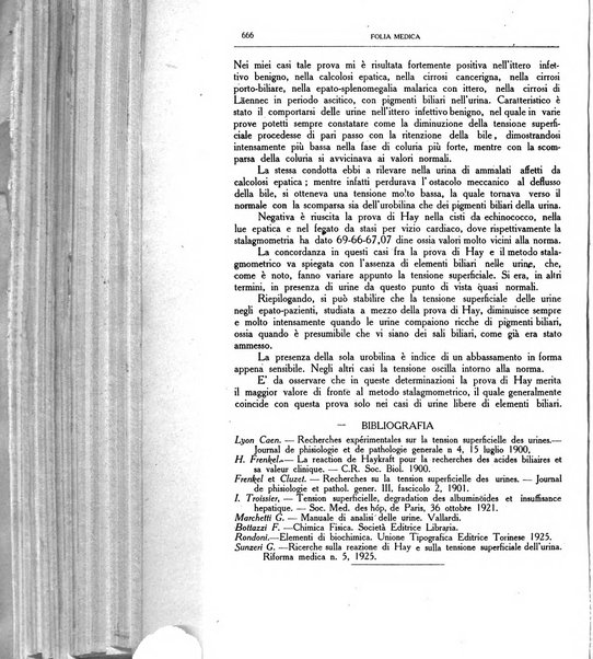 Folia medica periodico trimensile di patologia e clinica medica