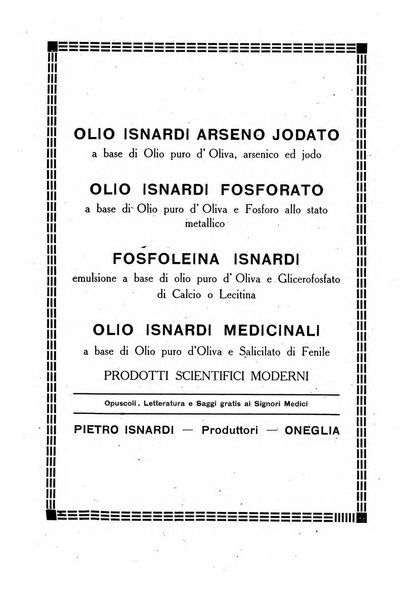 Folia medica periodico trimensile di patologia e clinica medica