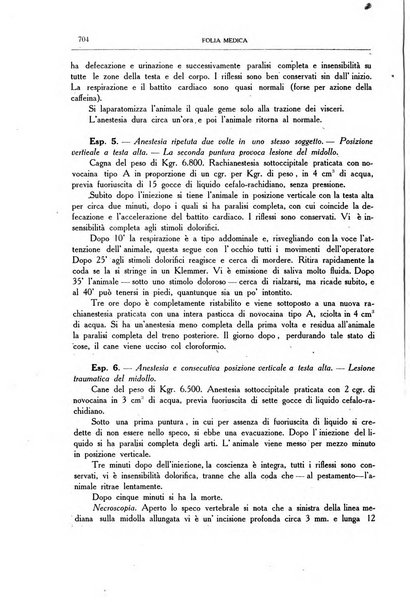 Folia medica periodico trimensile di patologia e clinica medica