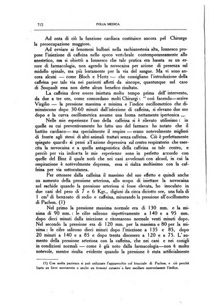 Folia medica periodico trimensile di patologia e clinica medica