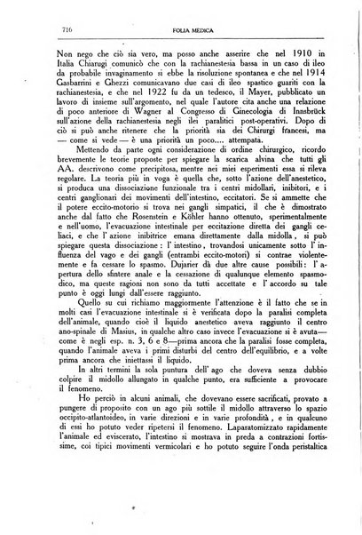 Folia medica periodico trimensile di patologia e clinica medica