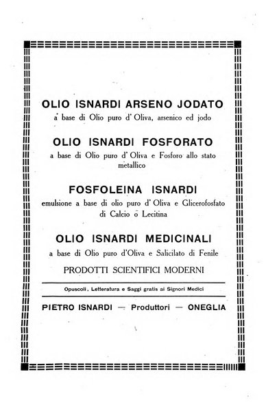 Folia medica periodico trimensile di patologia e clinica medica