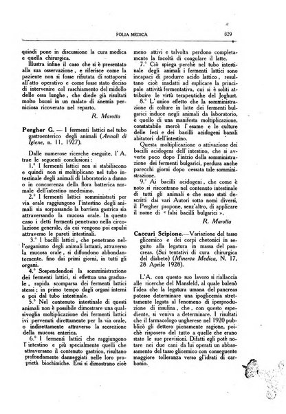 Folia medica periodico trimensile di patologia e clinica medica