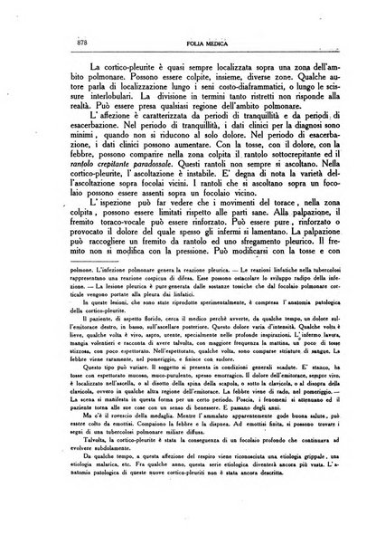 Folia medica periodico trimensile di patologia e clinica medica