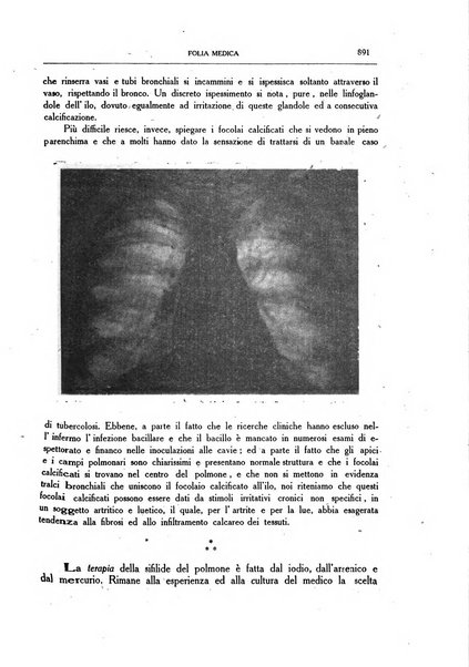 Folia medica periodico trimensile di patologia e clinica medica