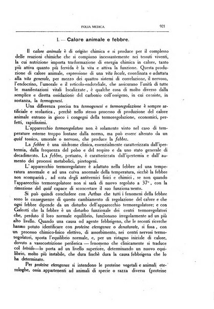 Folia medica periodico trimensile di patologia e clinica medica