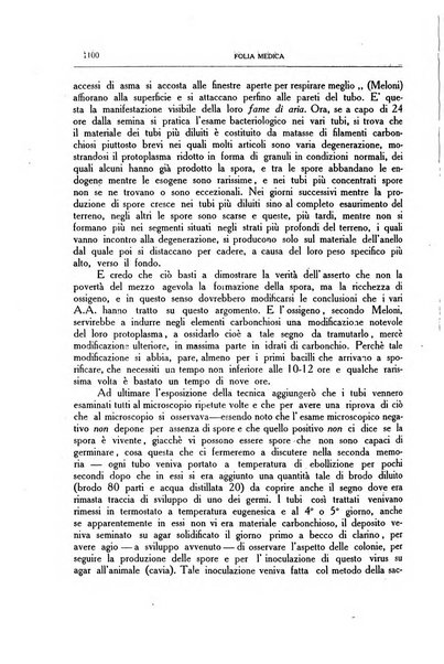 Folia medica periodico trimensile di patologia e clinica medica