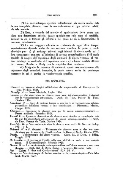 Folia medica periodico trimensile di patologia e clinica medica