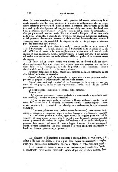 Folia medica periodico trimensile di patologia e clinica medica