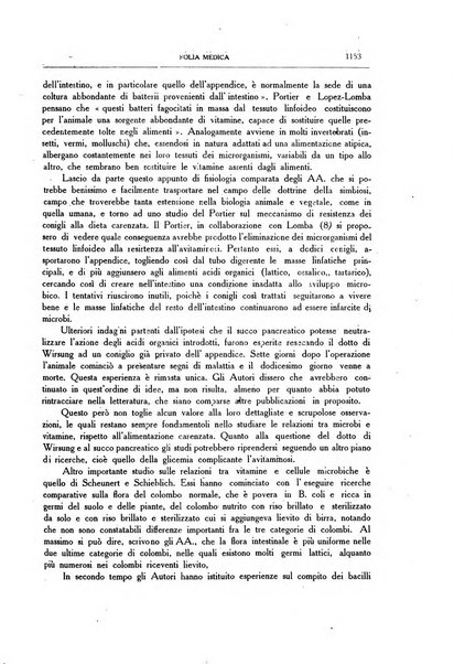 Folia medica periodico trimensile di patologia e clinica medica