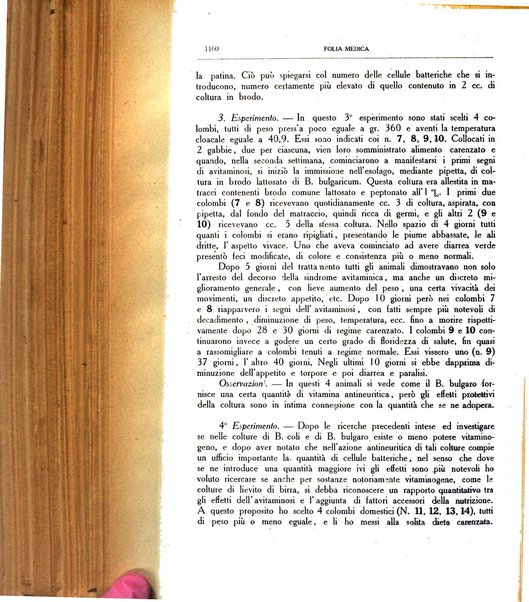 Folia medica periodico trimensile di patologia e clinica medica