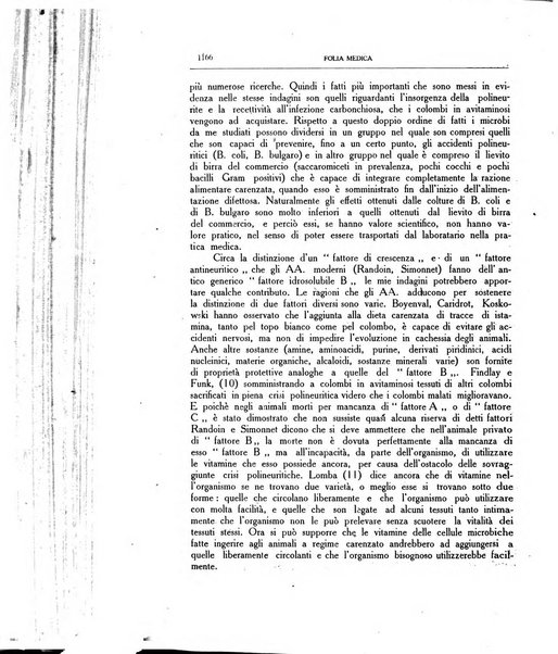 Folia medica periodico trimensile di patologia e clinica medica