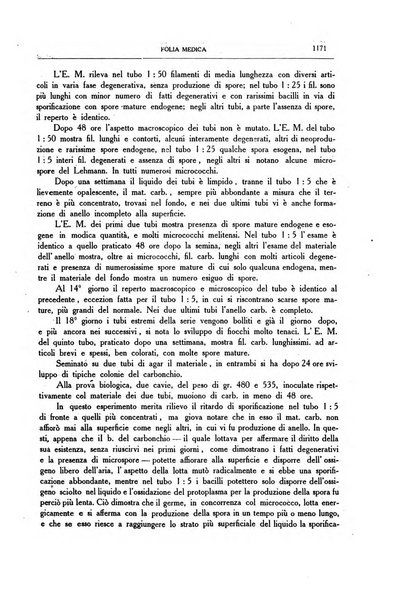 Folia medica periodico trimensile di patologia e clinica medica