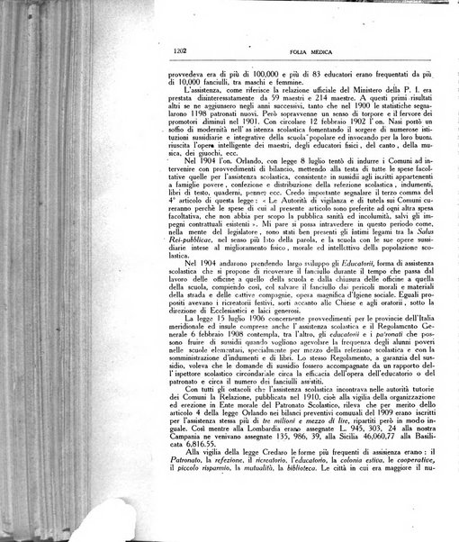 Folia medica periodico trimensile di patologia e clinica medica