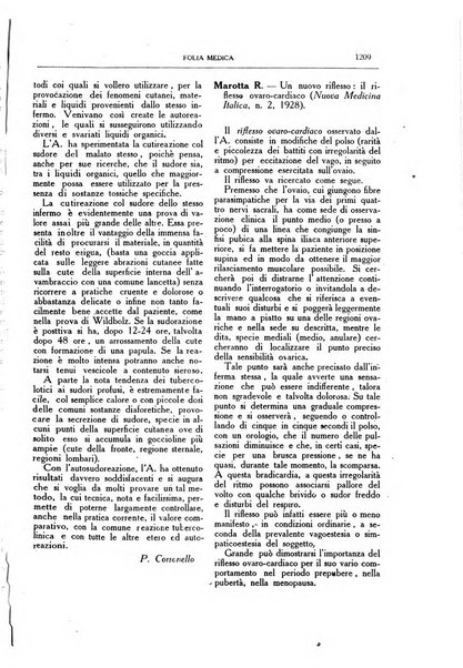 Folia medica periodico trimensile di patologia e clinica medica