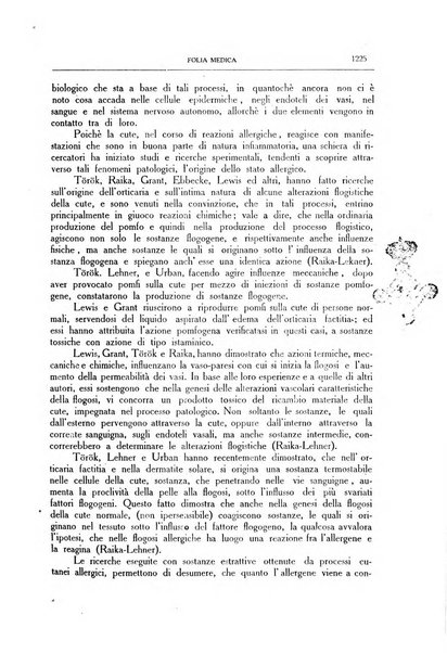 Folia medica periodico trimensile di patologia e clinica medica