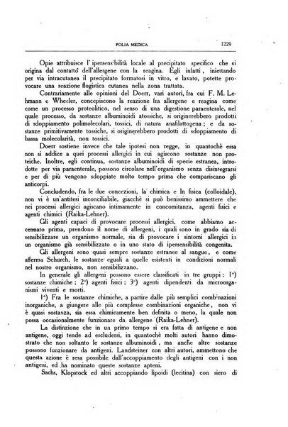 Folia medica periodico trimensile di patologia e clinica medica