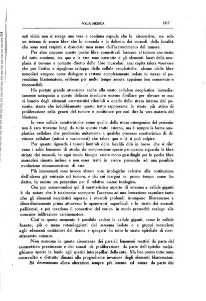 Folia medica periodico trimensile di patologia e clinica medica