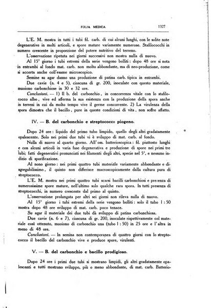 Folia medica periodico trimensile di patologia e clinica medica