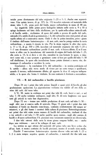 Folia medica periodico trimensile di patologia e clinica medica