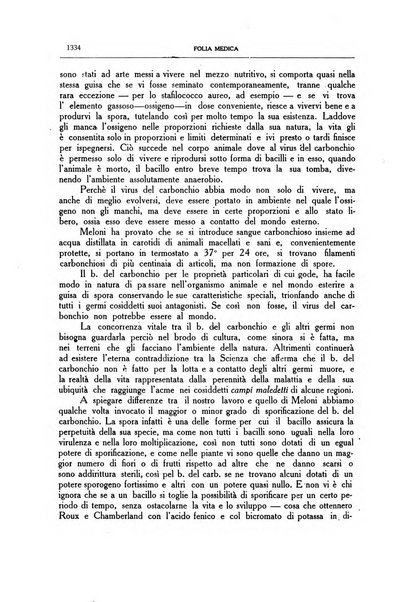 Folia medica periodico trimensile di patologia e clinica medica