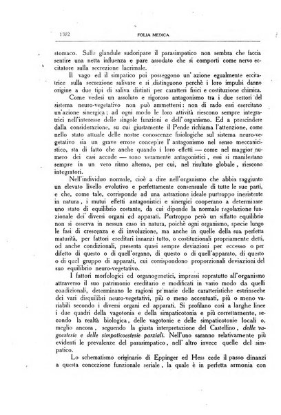 Folia medica periodico trimensile di patologia e clinica medica