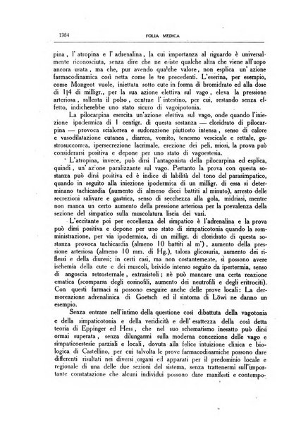 Folia medica periodico trimensile di patologia e clinica medica