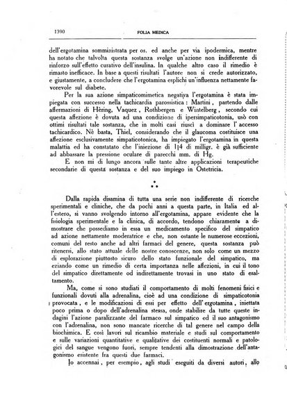 Folia medica periodico trimensile di patologia e clinica medica