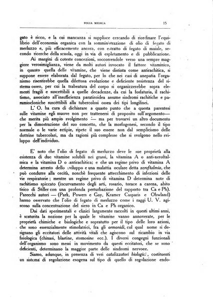 Folia medica periodico trimensile di patologia e clinica medica