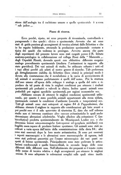 Folia medica periodico trimensile di patologia e clinica medica