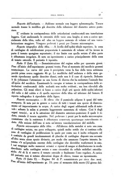 Folia medica periodico trimensile di patologia e clinica medica