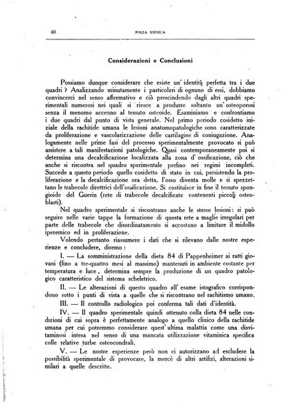 Folia medica periodico trimensile di patologia e clinica medica