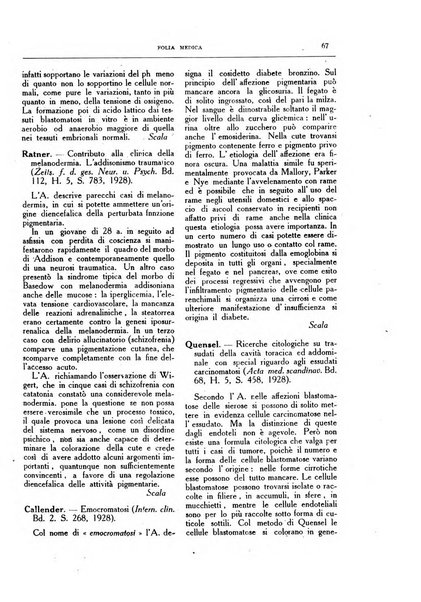 Folia medica periodico trimensile di patologia e clinica medica