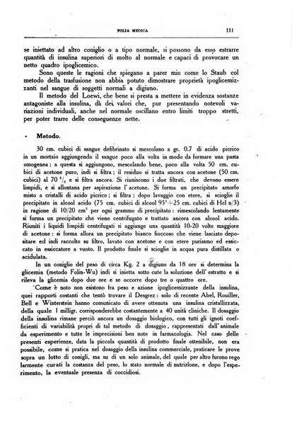 Folia medica periodico trimensile di patologia e clinica medica