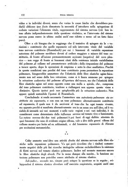 Folia medica periodico trimensile di patologia e clinica medica