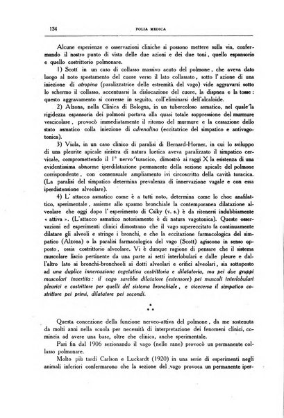 Folia medica periodico trimensile di patologia e clinica medica