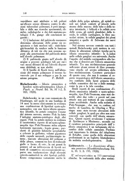 Folia medica periodico trimensile di patologia e clinica medica