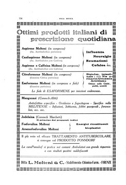 Folia medica periodico trimensile di patologia e clinica medica