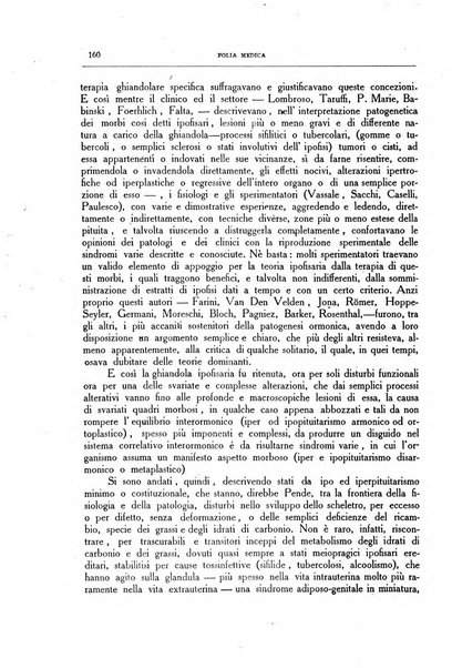 Folia medica periodico trimensile di patologia e clinica medica