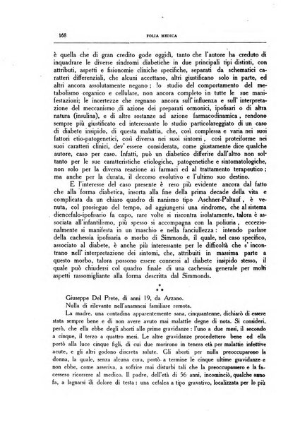 Folia medica periodico trimensile di patologia e clinica medica