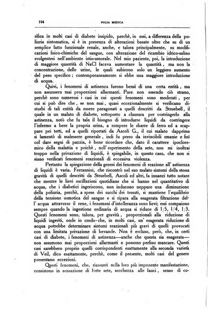 Folia medica periodico trimensile di patologia e clinica medica