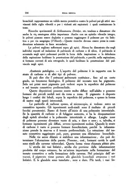 Folia medica periodico trimensile di patologia e clinica medica