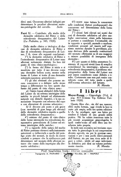 Folia medica periodico trimensile di patologia e clinica medica