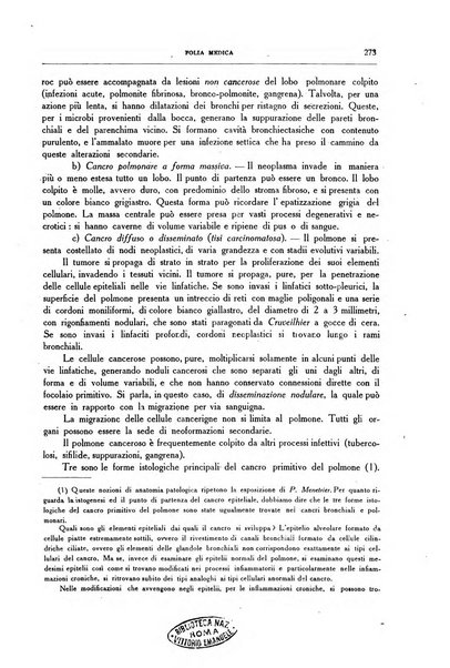 Folia medica periodico trimensile di patologia e clinica medica