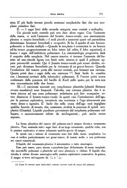 Folia medica periodico trimensile di patologia e clinica medica